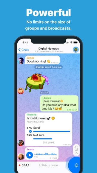 telegram messenger中文版截图1