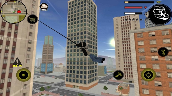 Stickman Rope Hero经典版截图1