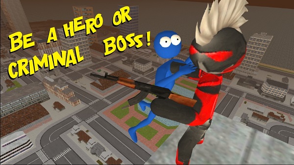 Stickman Rope Hero经典版截图2