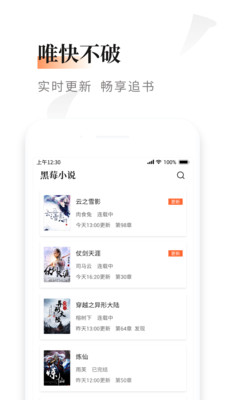 黑莓小说精简版截图3